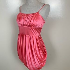 Pink Satin Dress